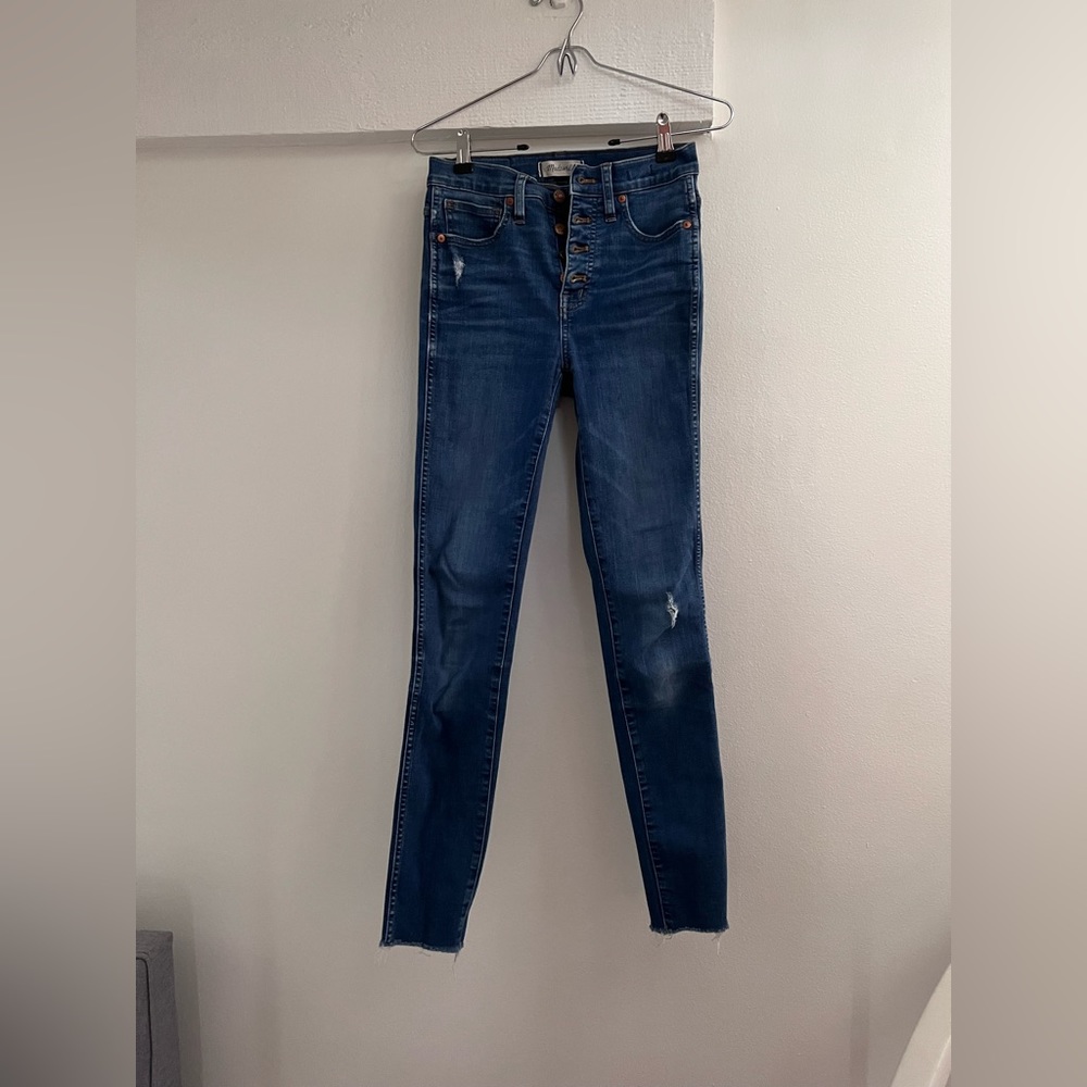 Madewell high rise skinny jeans tall